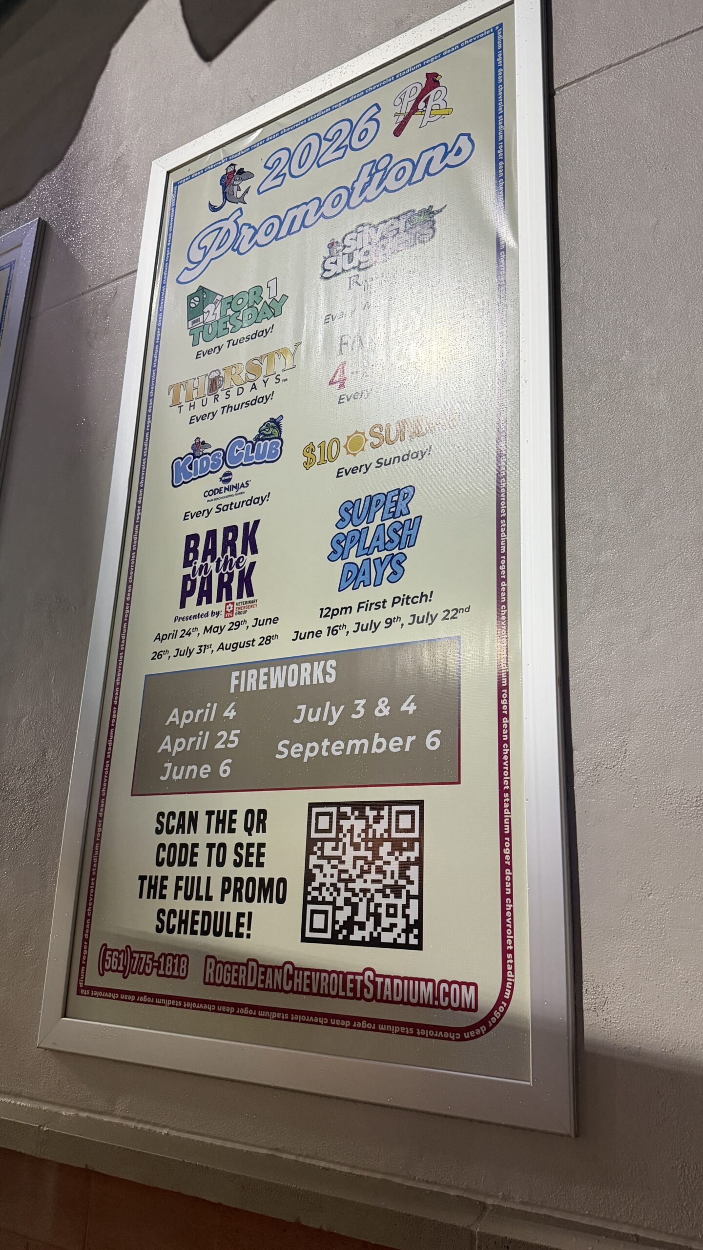 Everyday there is a deal at the Roger Dean Chevrolet Stadium